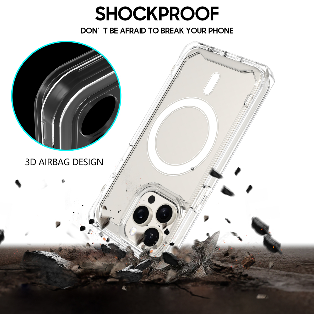 SM05 FUNDA UAG 3 EN 1 MAGSAFE TRANSPRENTE