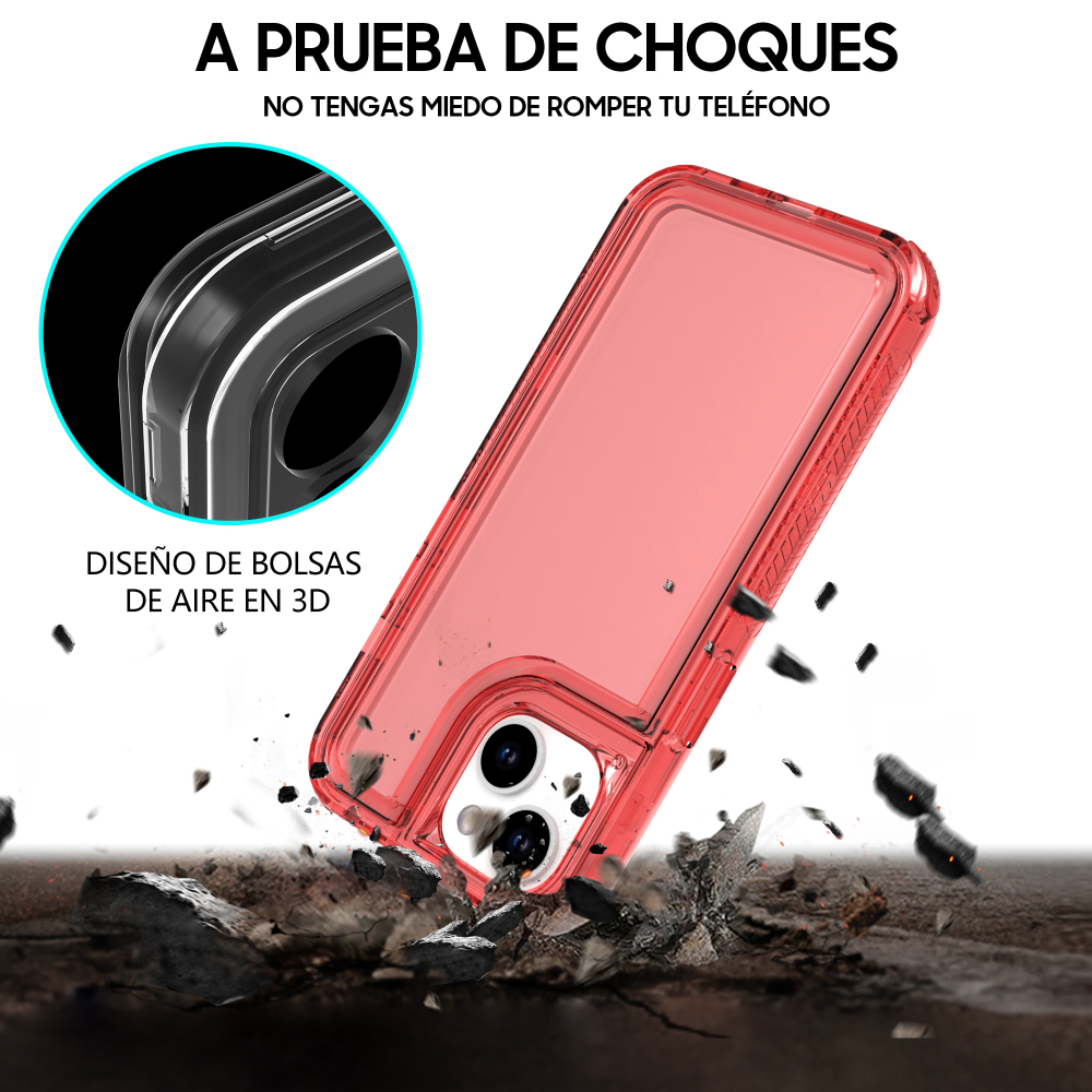 SM07 funda burbujas 3 en 1 rosa