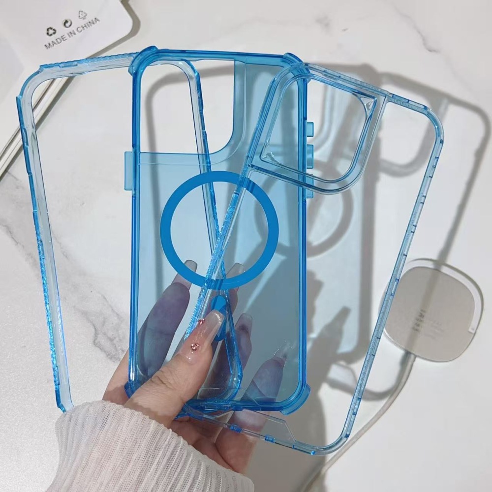 SM11M FUNDA MAGSAFE SPACE 3 EN 1 360 TRANSPARENTE