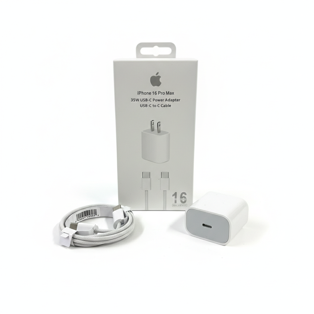 cargador rapido 35w kit para iphone 15/16/17 series