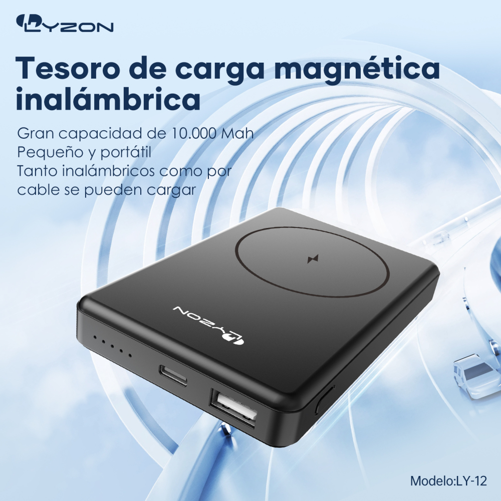 POWERBANK BATERIA 10000 MAH INALÁMBRICA 15W 22.5W BATERÍA PORTÁTIL  SÚPER CARGA