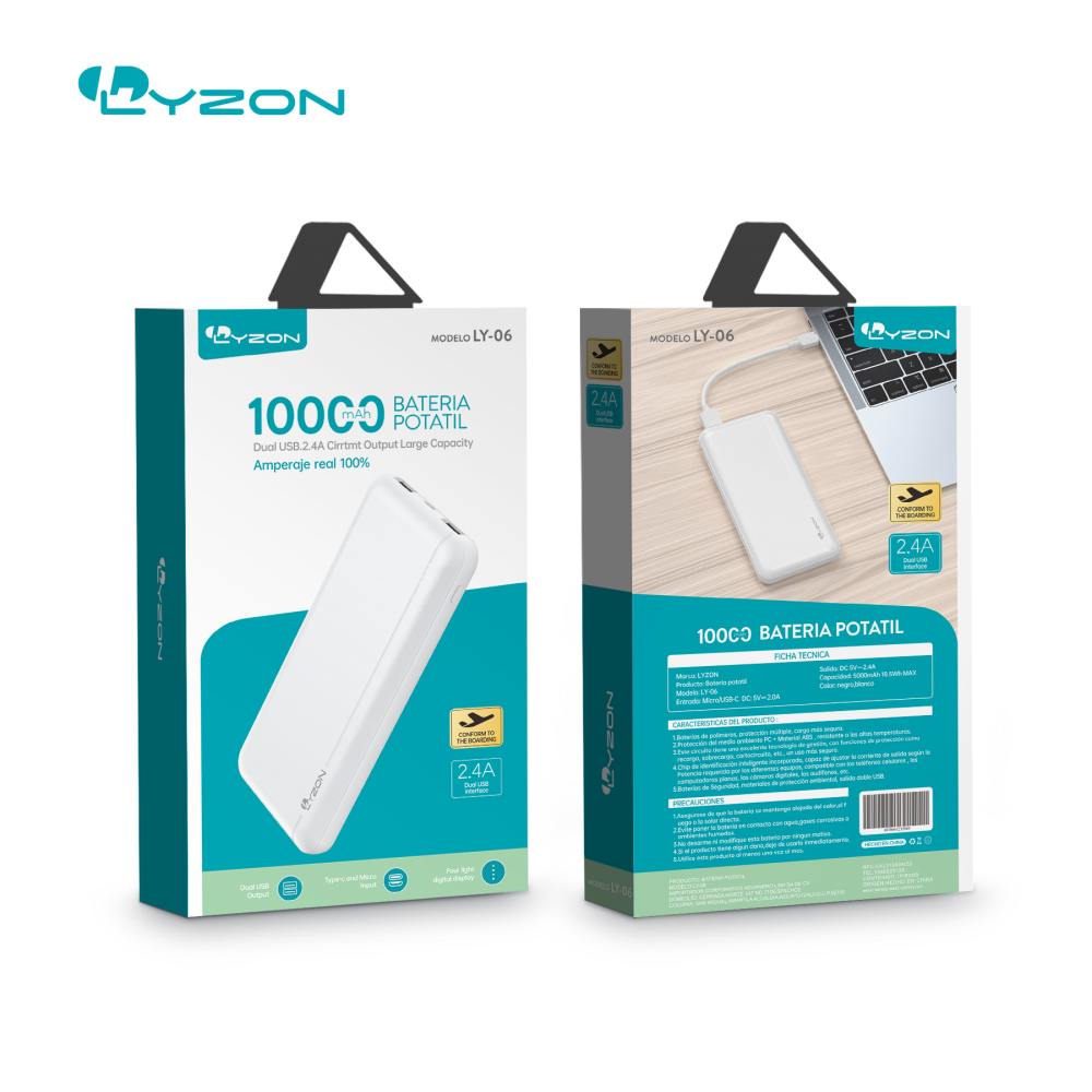 powerbank bateria mini 5000 mah LY06