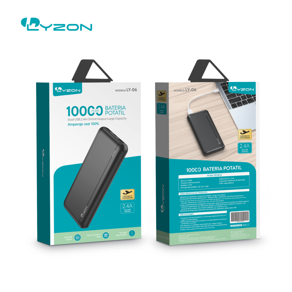 powerbank bateria mini 5000 mah LY06