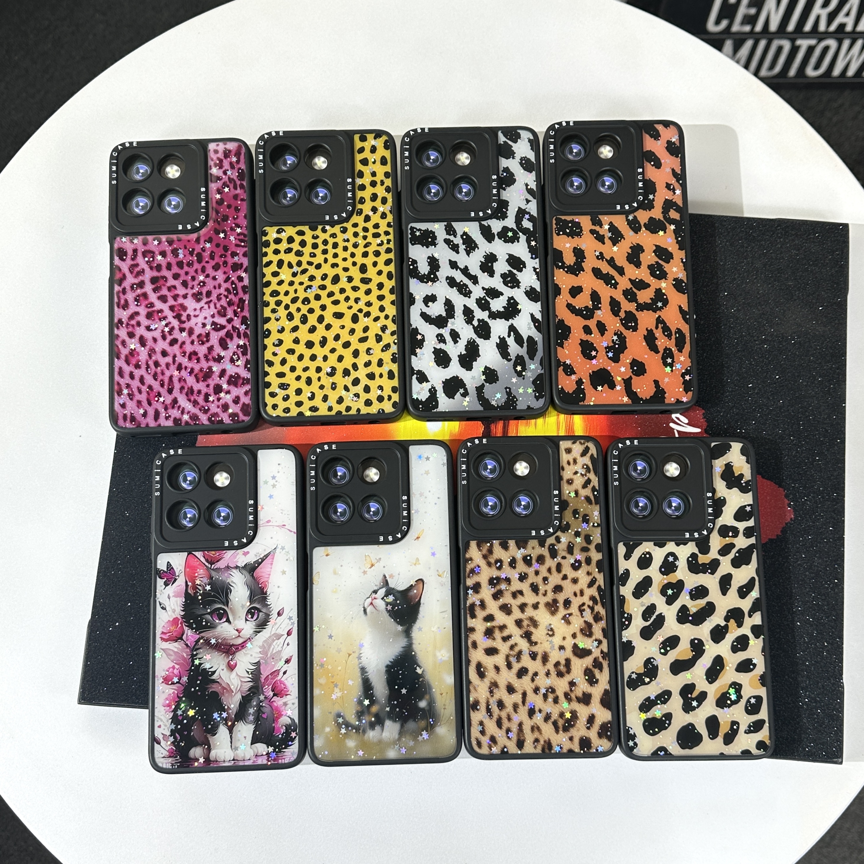 YT01 FUNDA DISENO BRILLO PARA MUJER