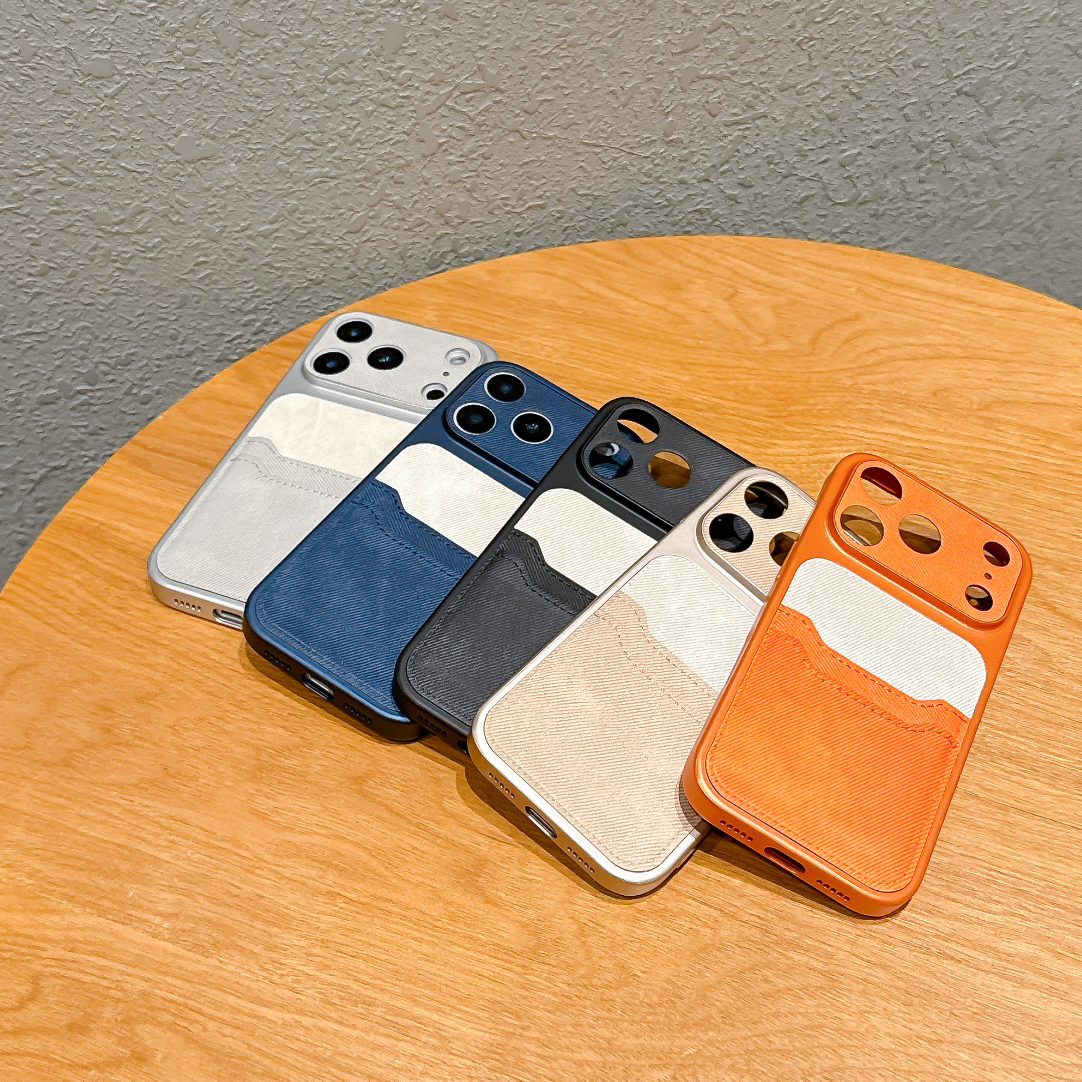 YT03 FUNDA Tarjetero de doble capa de mezclilla