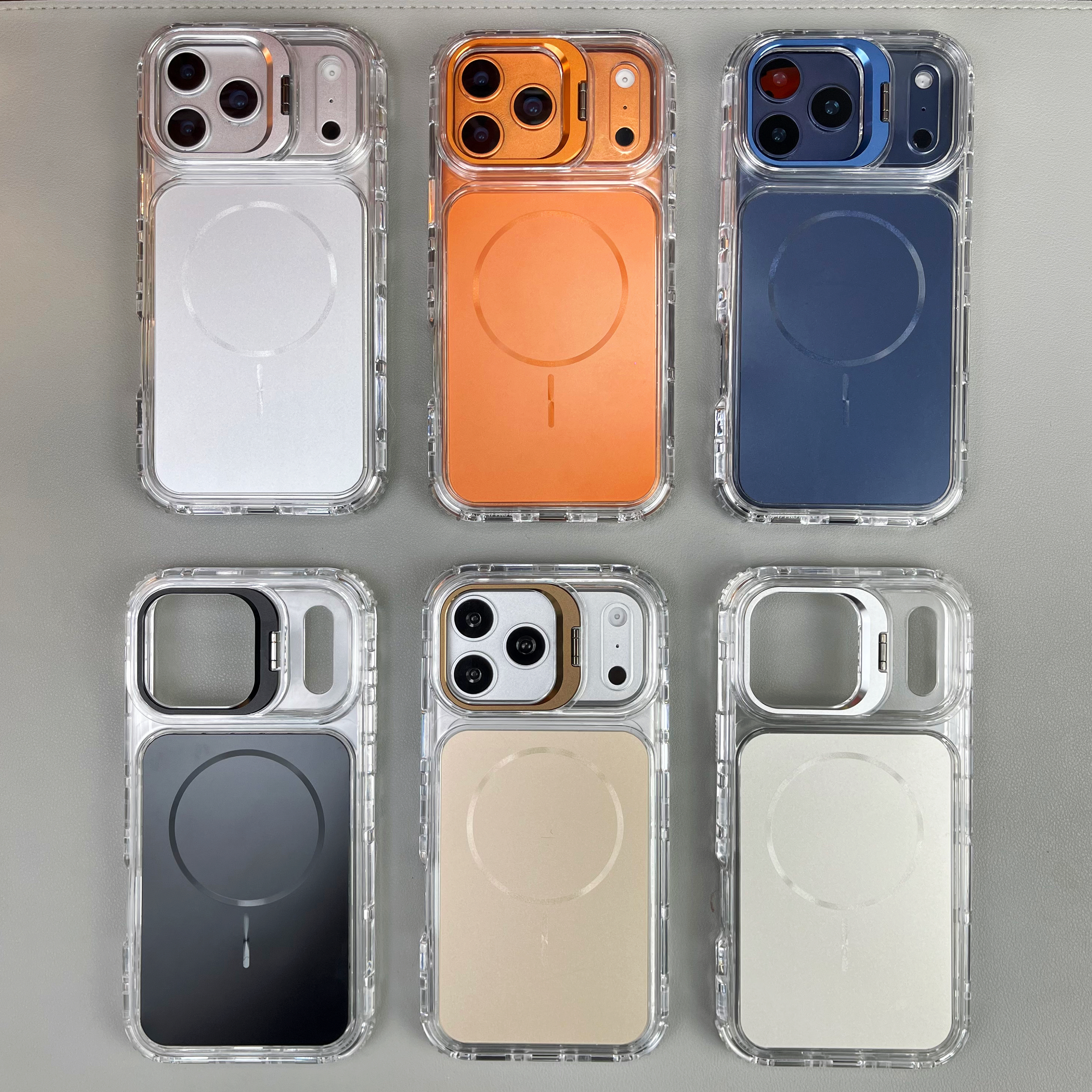 SY08 funda 3 en 1 soporte camara magsafe