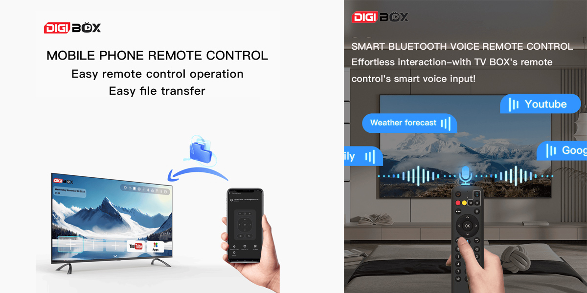 次世代のエンターテイメントを解き放つ: DIGI TV Box の革新的な音声検索機能