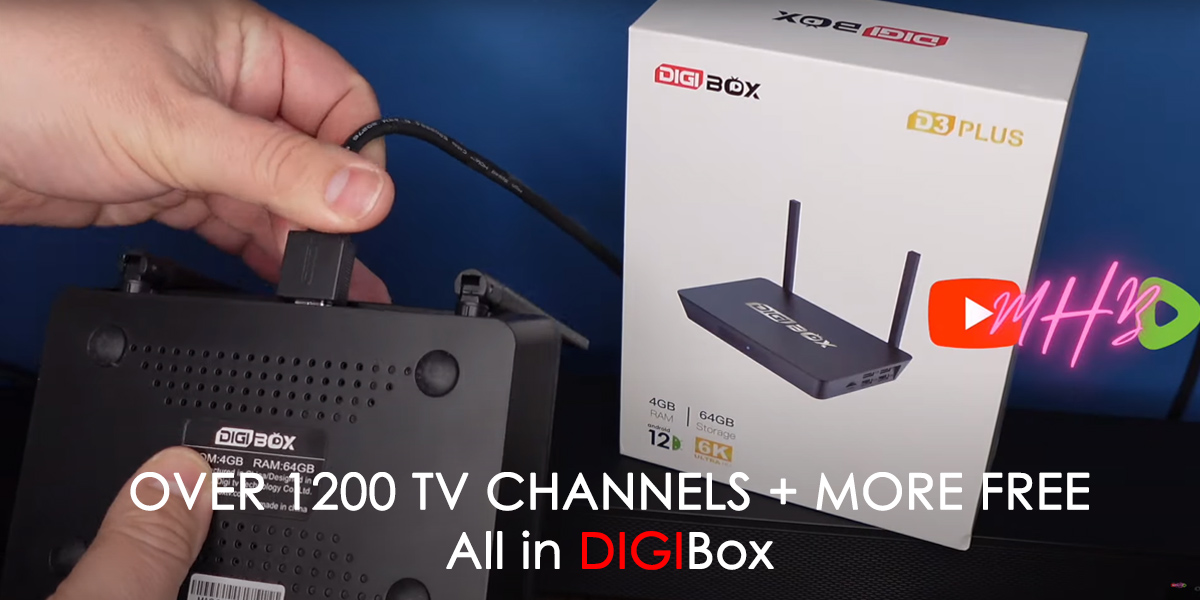 超過 1200 個電視頻道 + 更多免費｜盡在 DIGIBox
