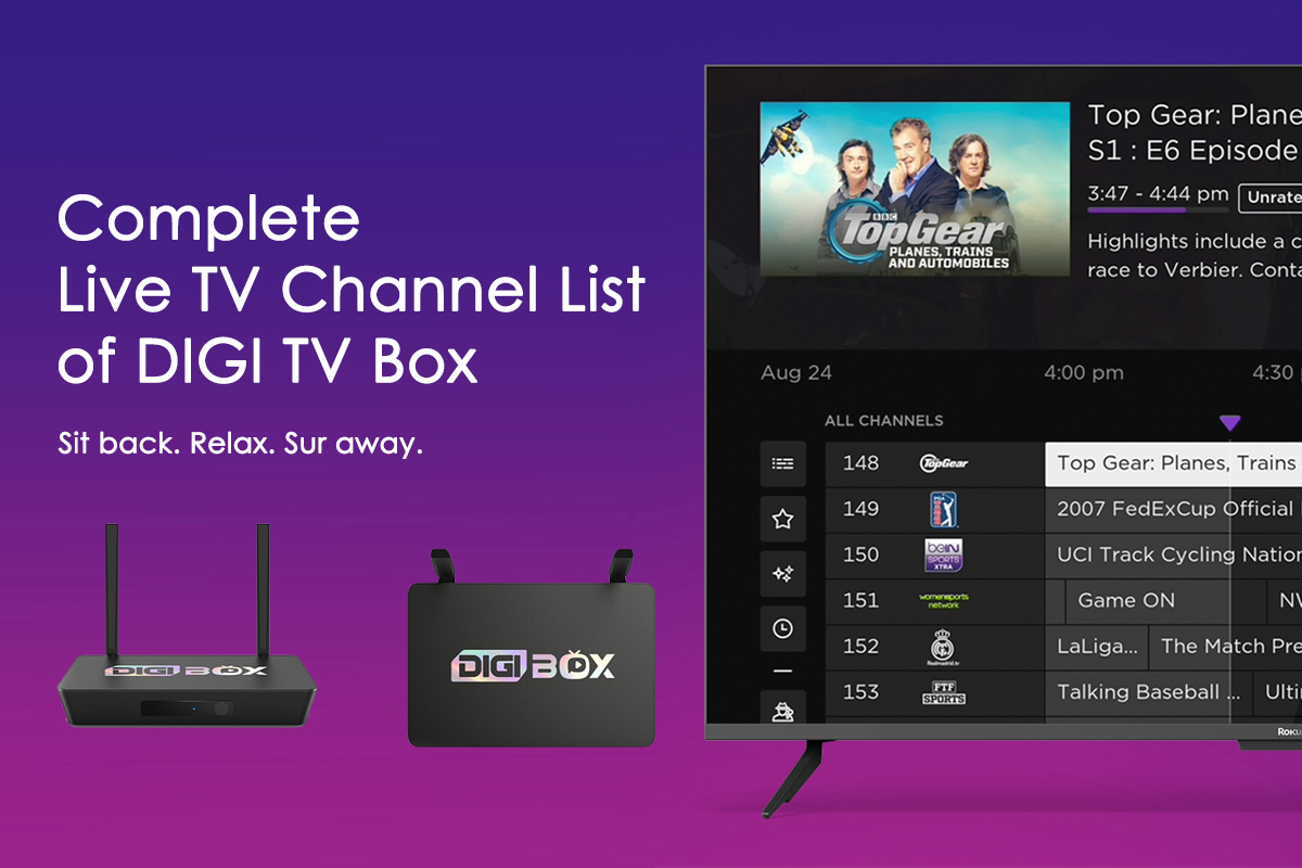 Lista de canales DIGIBox