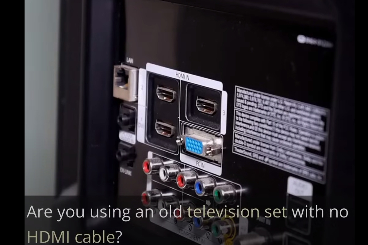 ¿Cómo conectar Vizio Tv a un decodificador sin HDMI?