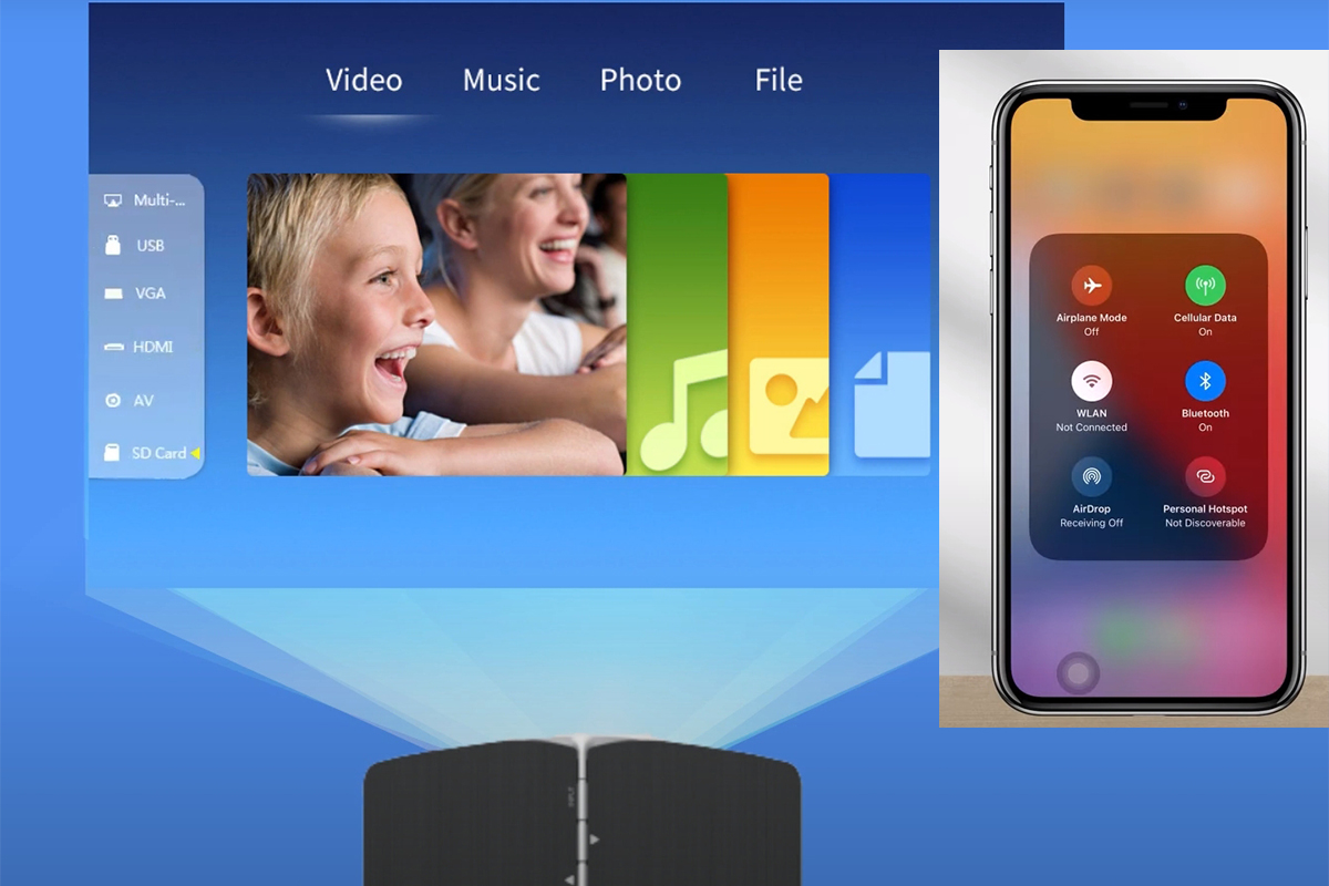 How to Connect iPhone to Mini Projector Without HDMI?