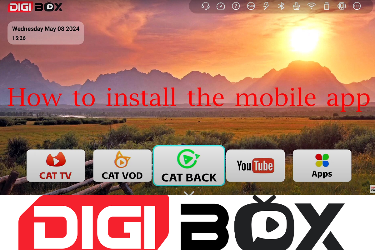 Guia de operação DigiBox 7: Como baixar o APP Mobile?