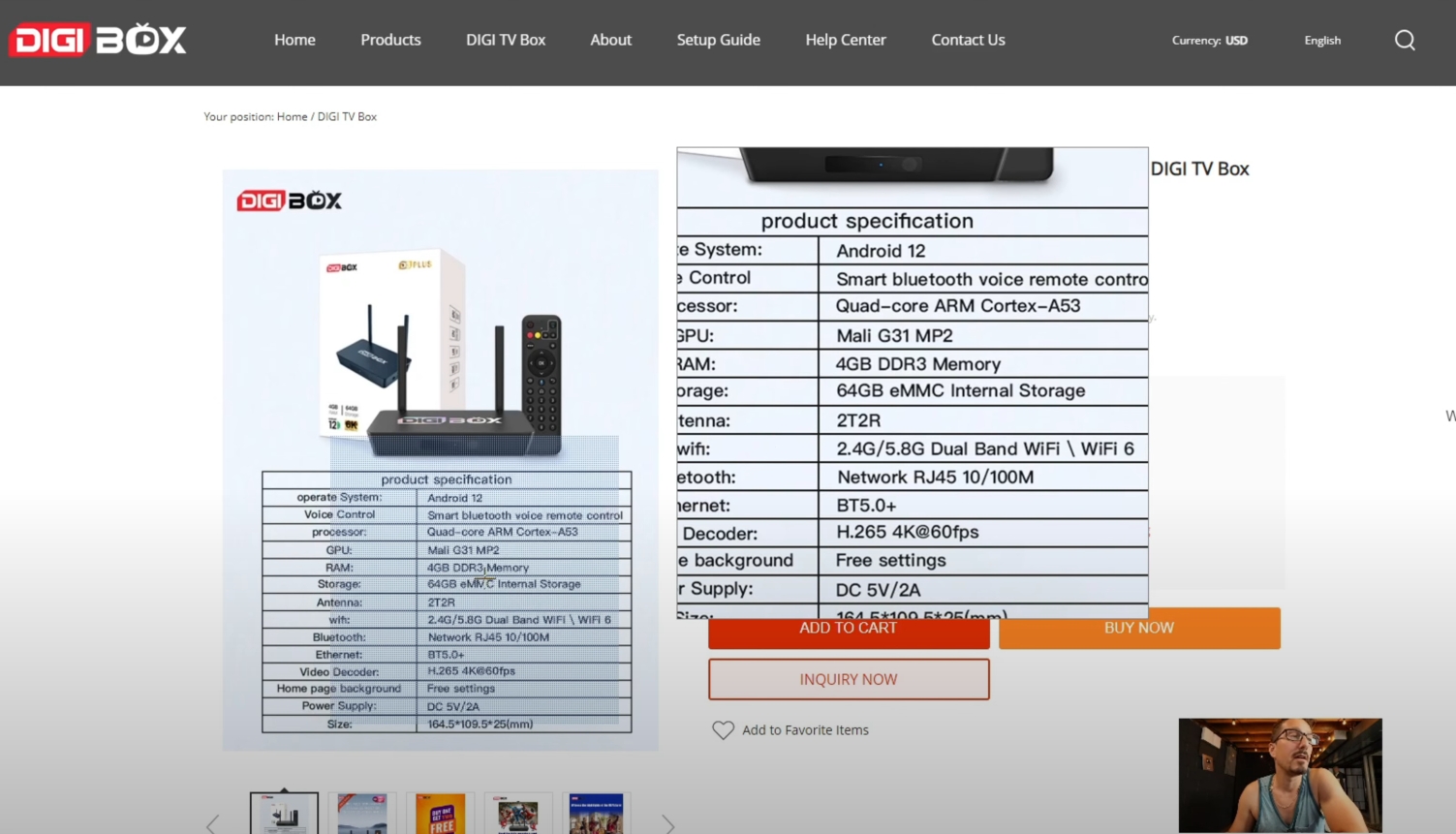 DIGIBox D3 Plus 2024 TV BOX レビュー