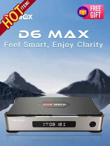 DIGIBox D6 MAX | Grote Upgrade | 2026 Nieuwste & Premium Smart TV Box van DIGI TV Box