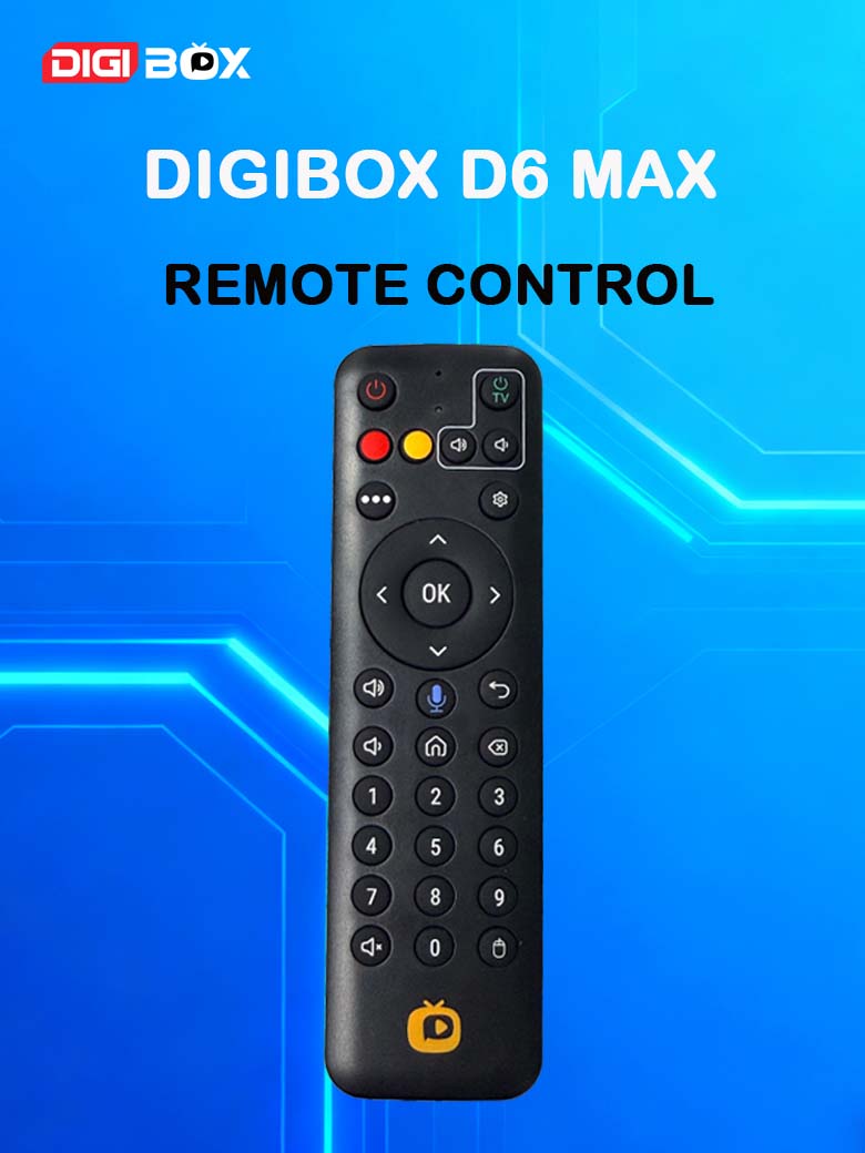 Control remoto por voz original para DIGIBox D6 Max
