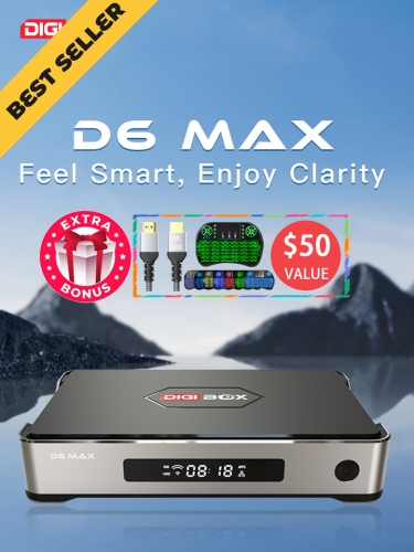 DIGIBox D6 MAX | Grote Upgrade | 2026 Nieuwste & Premium Smart TV Box van DIGI TV Box