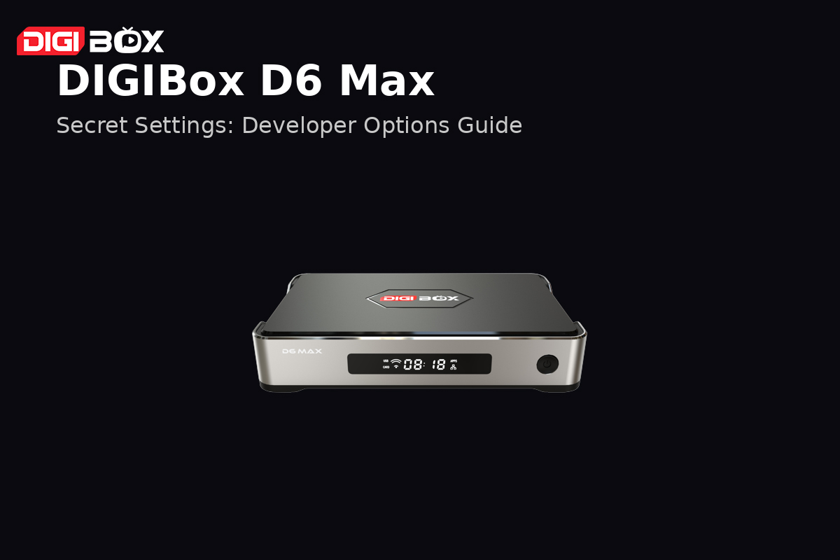 DIGIBox D6 Maxの秘密設定：開発者向けオプションの設定方法