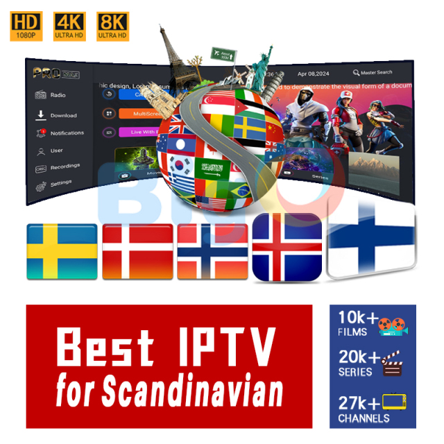 Best Nordic IPTV Subscription for Scandinavian Channel Datoo Livego Server Hot Selling in Sweden Norway Finland Denmark Iceland M3U IPTV Xtream Code MAG Free Test
