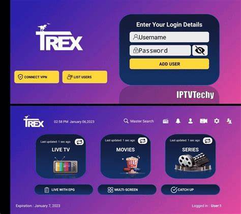 Best Trex IPTV Subsciption M3U 12 Months 4K 8K Reseller Panel Xtream Code Xxx Free Test for Europe USA Canada UK Arabic France Germany Nordic IPTV