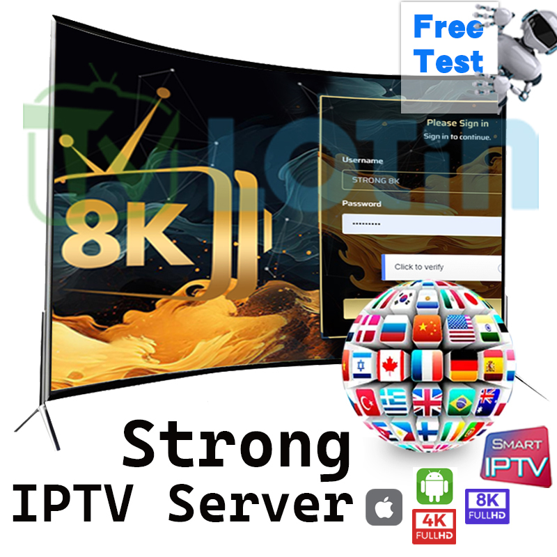 2025 4K 8K Strong IPTV Subscription Service with 28000+xxx channels IPTV M3u list Smart TV Box Free Test 24hours Strong Reseller Panel Credits