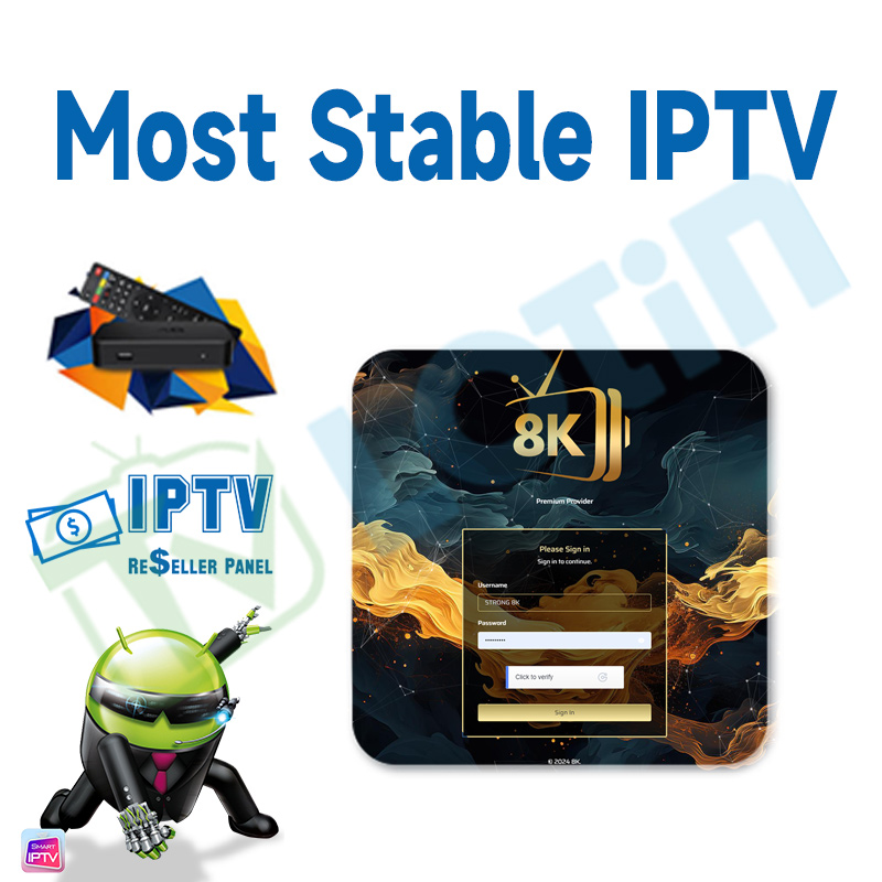 Wholesale 4K 8K Strong IPTV Reseller Panel with M3U IPTV Subscription ...