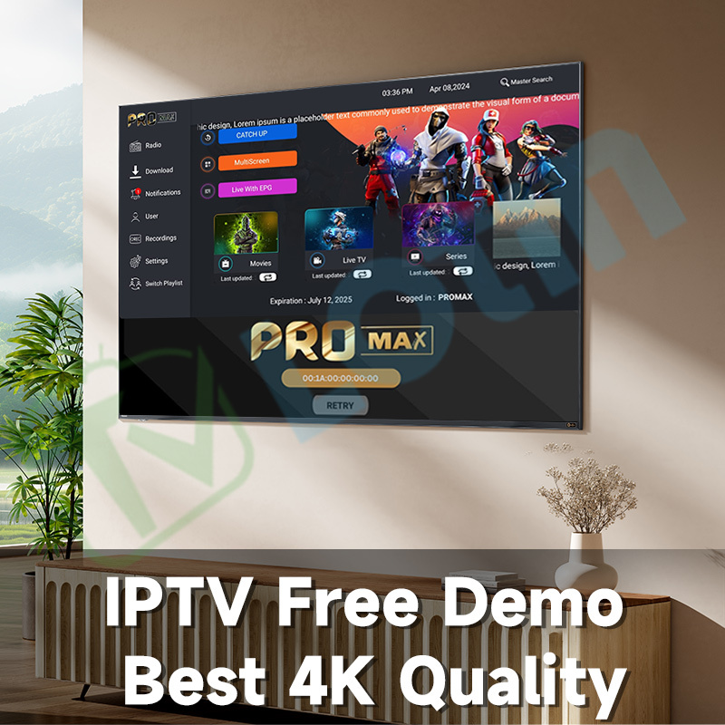 Mytvpro Cobra Promax IPTV M3U Subscription with ULTRA 4K LIVE Channels Support Android TV Box Smart TV Firestick Mag Box