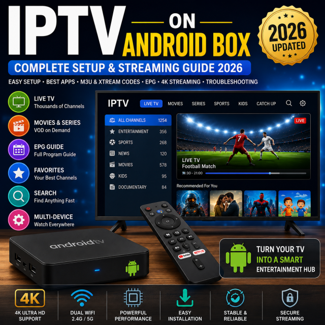 IPTV on Android Box: Easy Setup, Apps &amp; Streaming Tips 2026