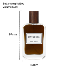 stock 50ml perfume bottle and custom cap