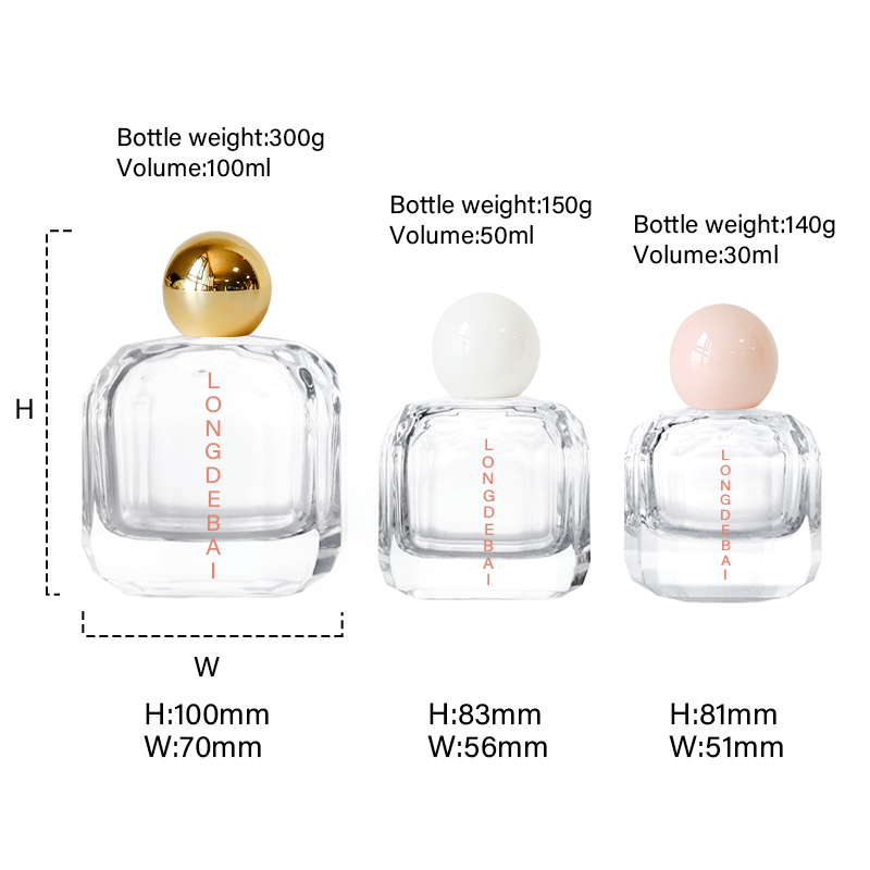 30ml50ml100ml perfume bottle and stock cap
