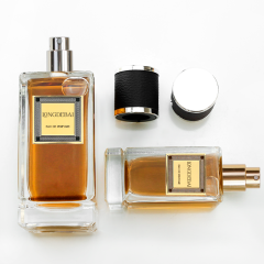 stock 30ml50ml100ml perfume bottle and stock leather cap