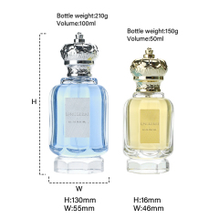stock 50ml 100ml perfume bottle and stock gold and sliver cap