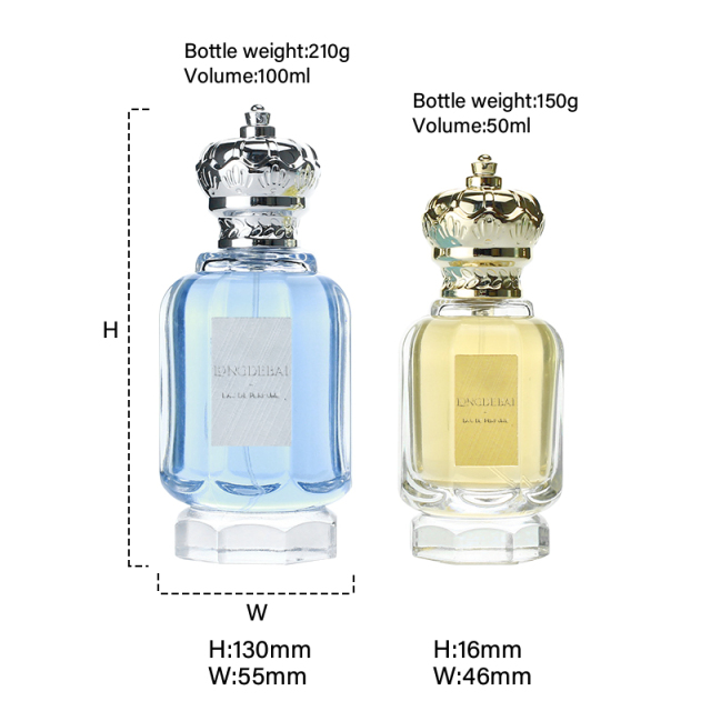 stock 50ml 100ml perfume bottle and stock gold and sliver cap