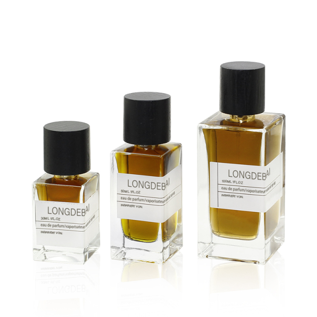 stock 30ml 50ml 100ml perfume bottle and stock wooden cap