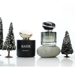 High quality custom empty parfum bottle clear cylinder shape black crimp 30ml 50ml glass perfume bottle 100ml with new cap