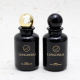 Premium round black glass crimp 50ml 100ml perfume bottle luxury with box