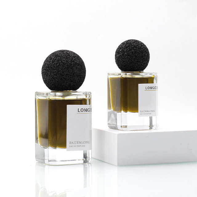 New Square Clear Glass Perfume Bottles 30ml 50ml 100ml Boxed for Cosmetic Use with Screen Printing Surface