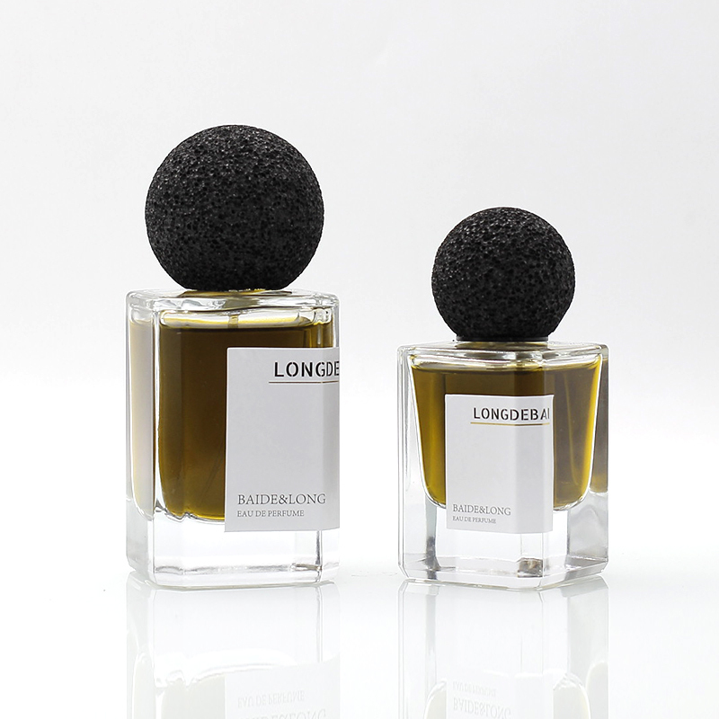 New Square Clear Glass Perfume Bottles 30ml 50ml 100ml Boxed for Cosmetic Use with Screen Printing Surface