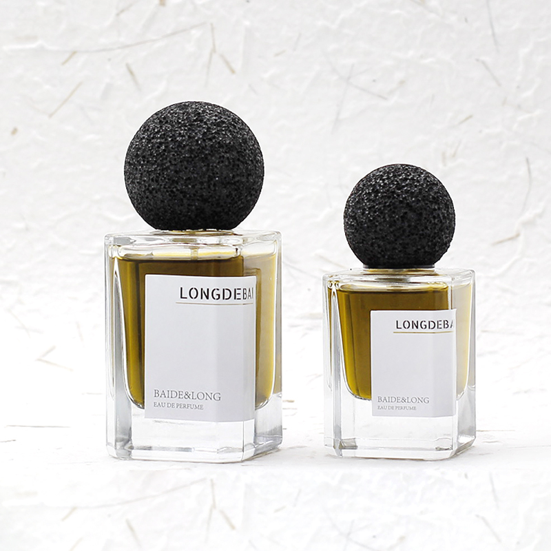 New Square Clear Glass Perfume Bottles 30ml 50ml 100ml Boxed for Cosmetic Use with Screen Printing Surface