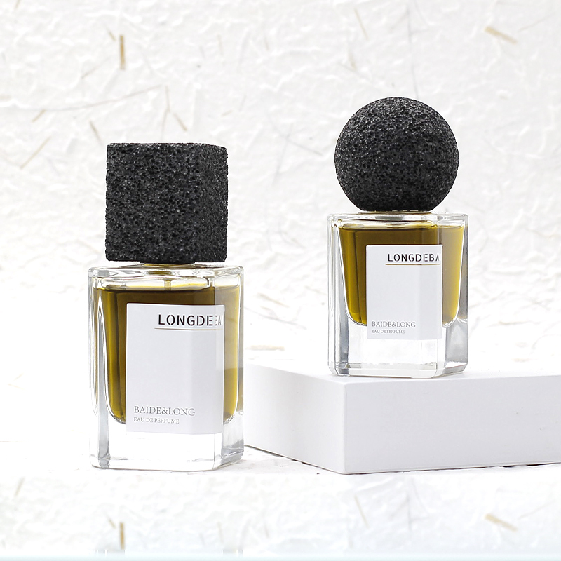 New Square Clear Glass Perfume Bottles 30ml 50ml 100ml Boxed for Cosmetic Use with Screen Printing Surface
