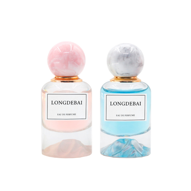 Wholesales 30ml 50ml 100ml Custom Color Volcanic Stone Base Luxury Empty Glass Perfume Bottle