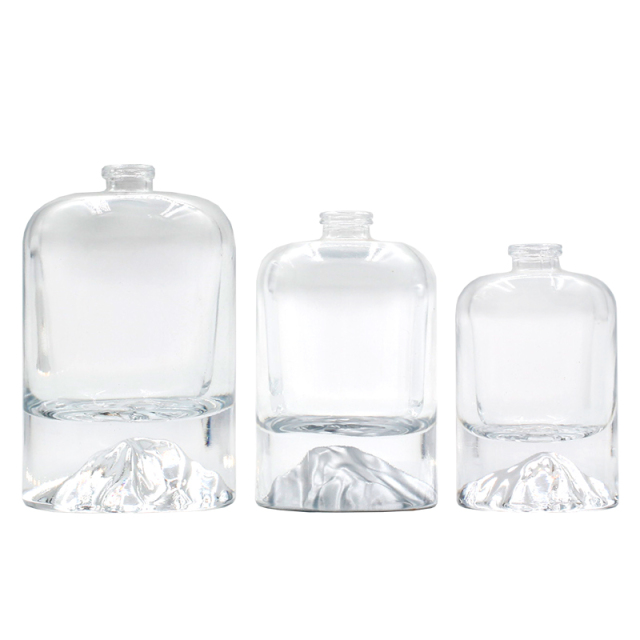 Wholesales 30ml 50ml 100ml Custom Color Volcanic Stone Base Luxury Empty Glass Perfume Bottle