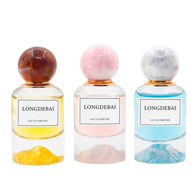 Wholesales 30ml 50ml 100ml Custom Color Volcanic Stone Base Luxury Empty Glass Perfume Bottle