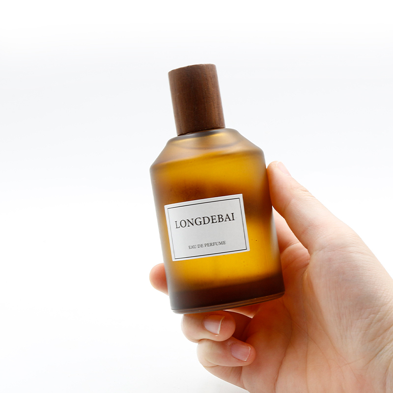 High quality frosted amber 30ml 50ml perfume glass bottle 100ml with box