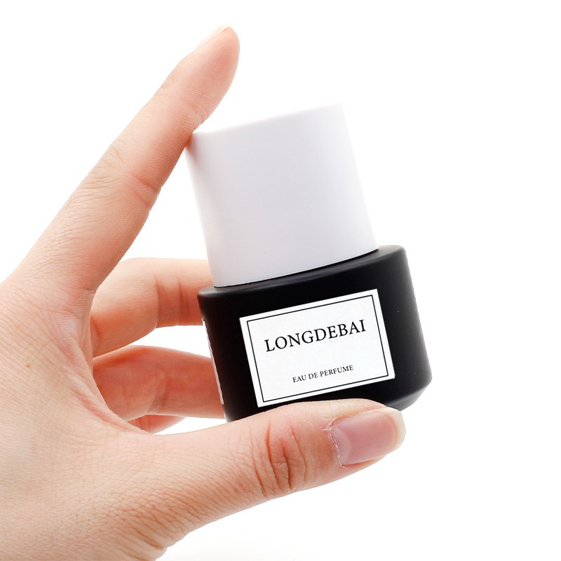 Factory Luxury Custom Empty Black 30ml Glass Parfum Bottle 50ml Clear Pump Crimp Cylinder Perfume Bottle Glass 100ml With Box