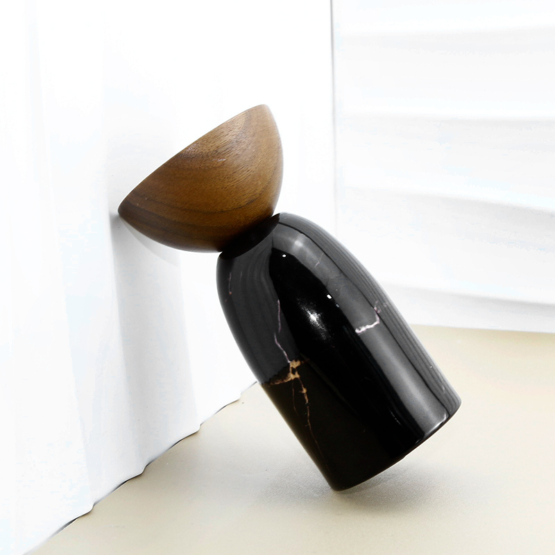 Luxury custom round perfume bottle 100ml crimp empty perfume bottle with wooden lid