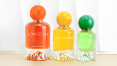 Custom Luxury Round 50ml Perfume Bottle 100ml With Resin Caps