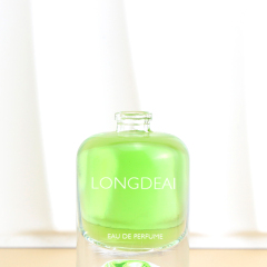 Custom Luxury Round 50ml Perfume Bottle 100ml With Resin Caps