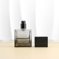 Custom black square 30ml perfume glass bottle 50ml 100ml perfume bottle with box