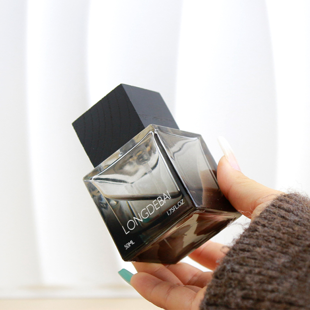 Custom black square 30ml perfume glass bottle 50ml 100ml perfume bottle with box