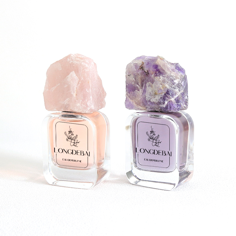 wholesale custom perfume bottle 30ml crimp perfume glass bottle with packing box